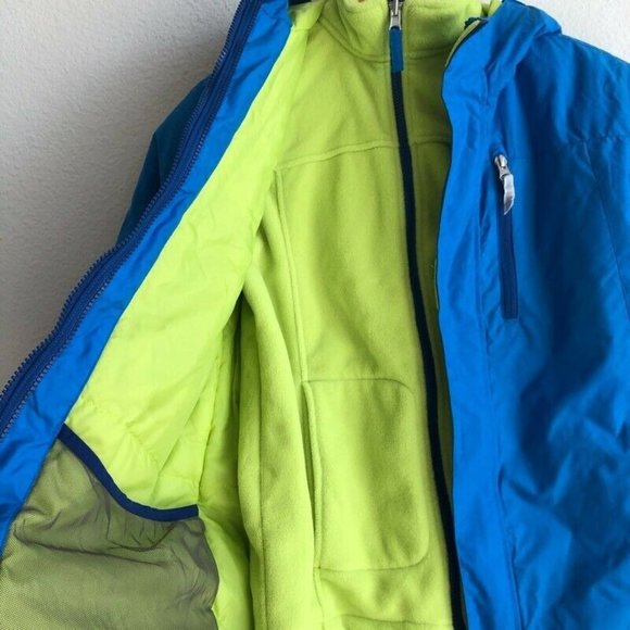 Lands End Jacket Hooded Blue Removable Liner M - Picture 9 of 12